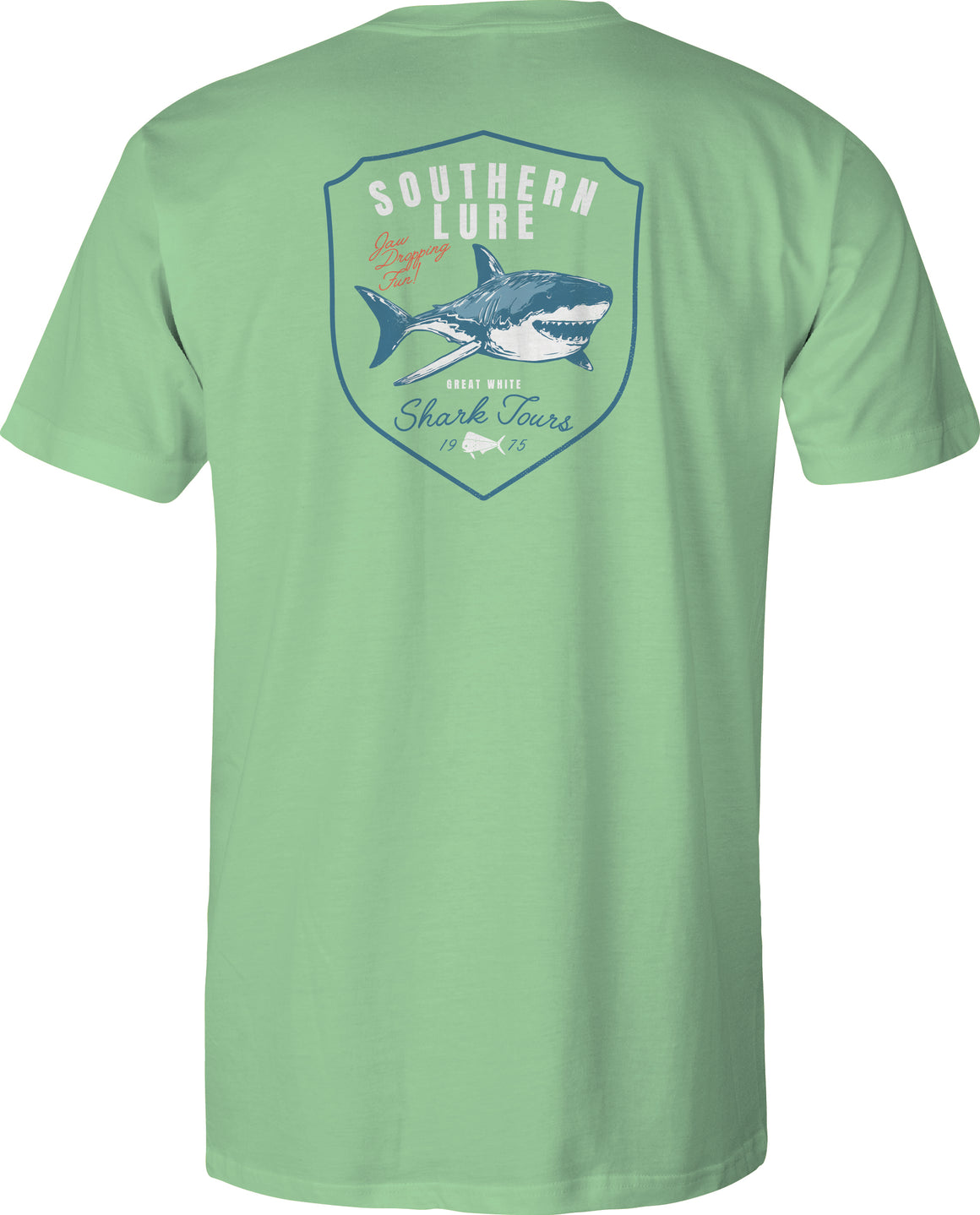 Youth & Toddler Short Sleeve Tee Shark Tours  - Mint