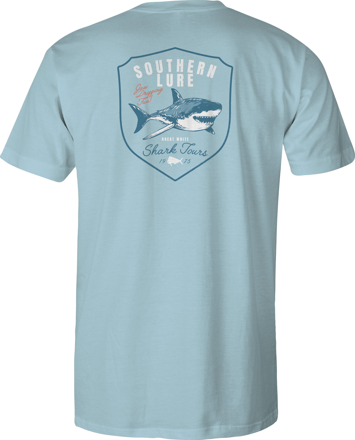 Youth & Toddler Short Sleeve Tee -  Shark Tours - Sky Blue