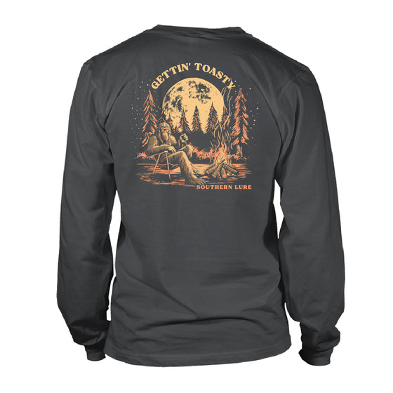Adult Long Sleeve Cotton Tee - Toasty - Black Wash
