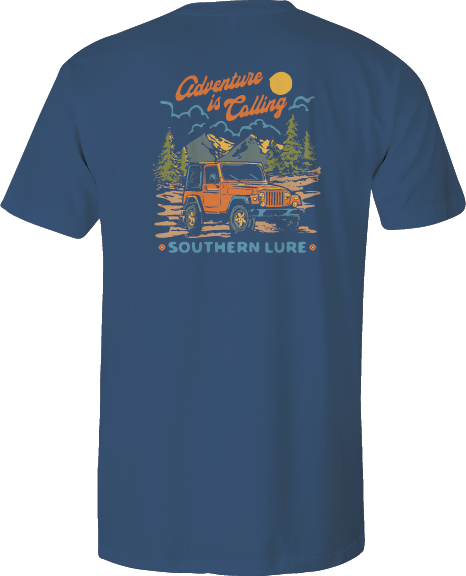 Toddler Short Sleeve Tee - Adventure Jeep - Slate