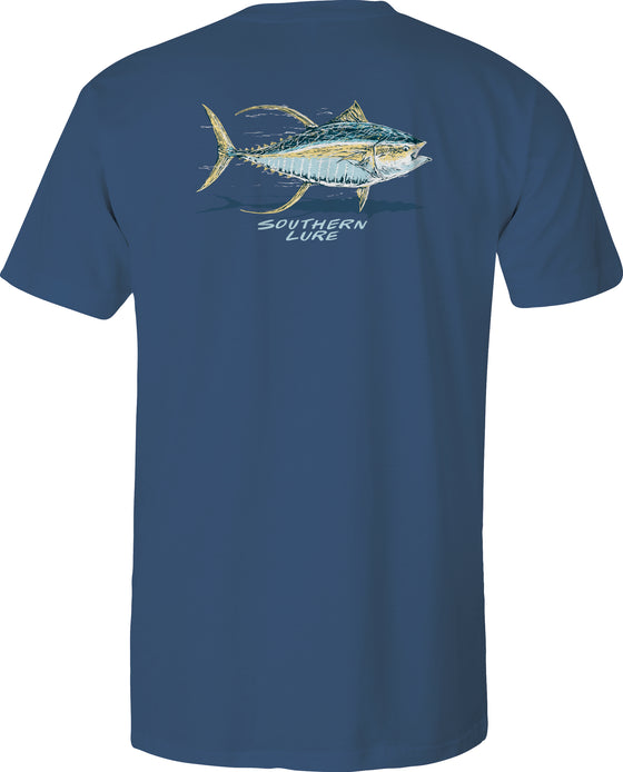 Toddler Short Sleeve Tee - Big Tuna - Slate