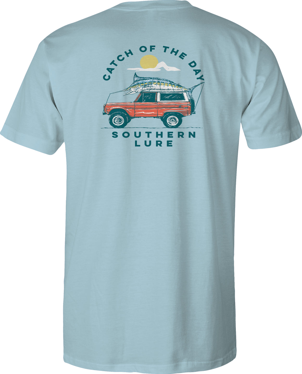 Toddler Short Sleeve Tee COTD Bronco - Sky Blue