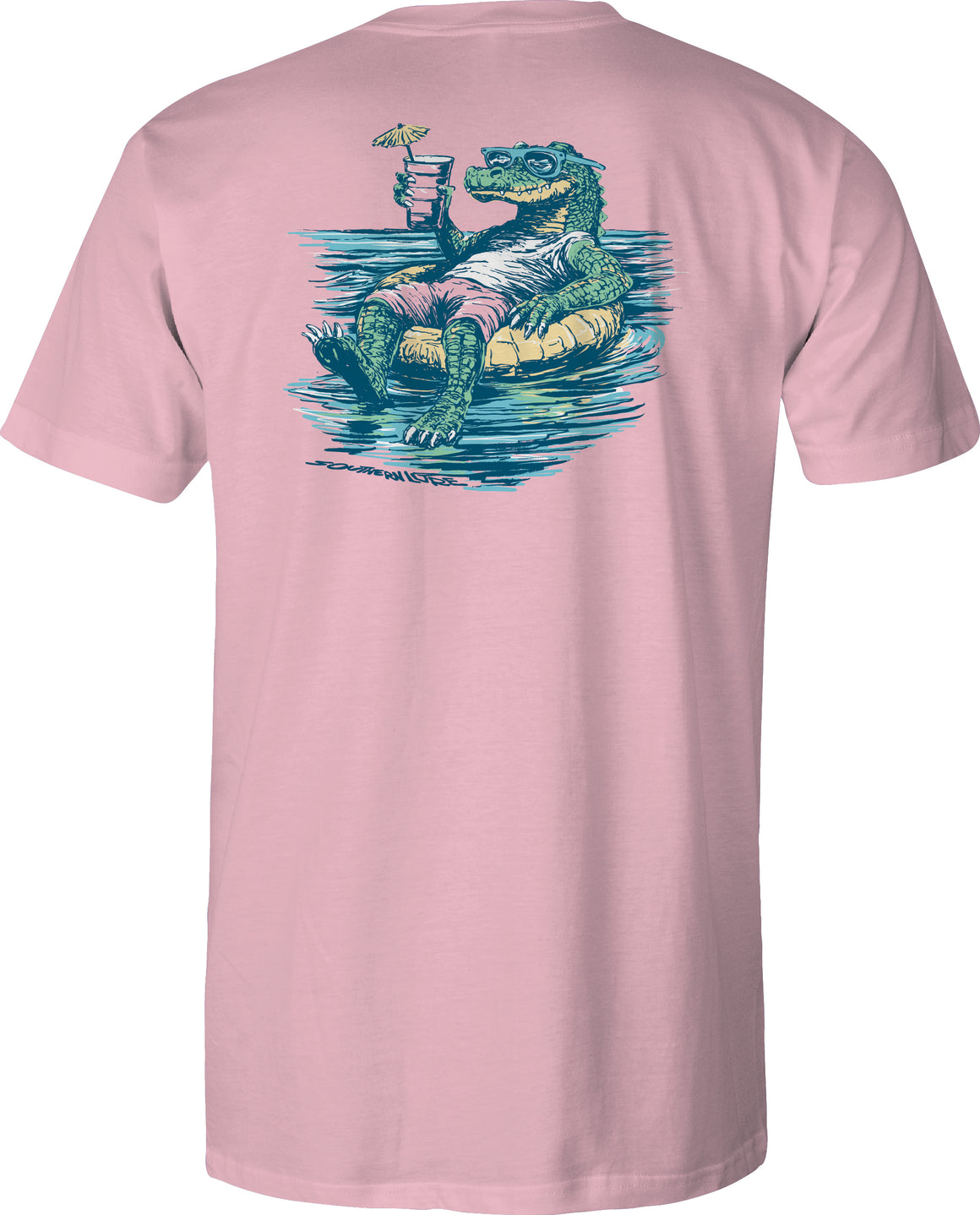 Adult Short Sleeve Tee - Gator Chill - Pink