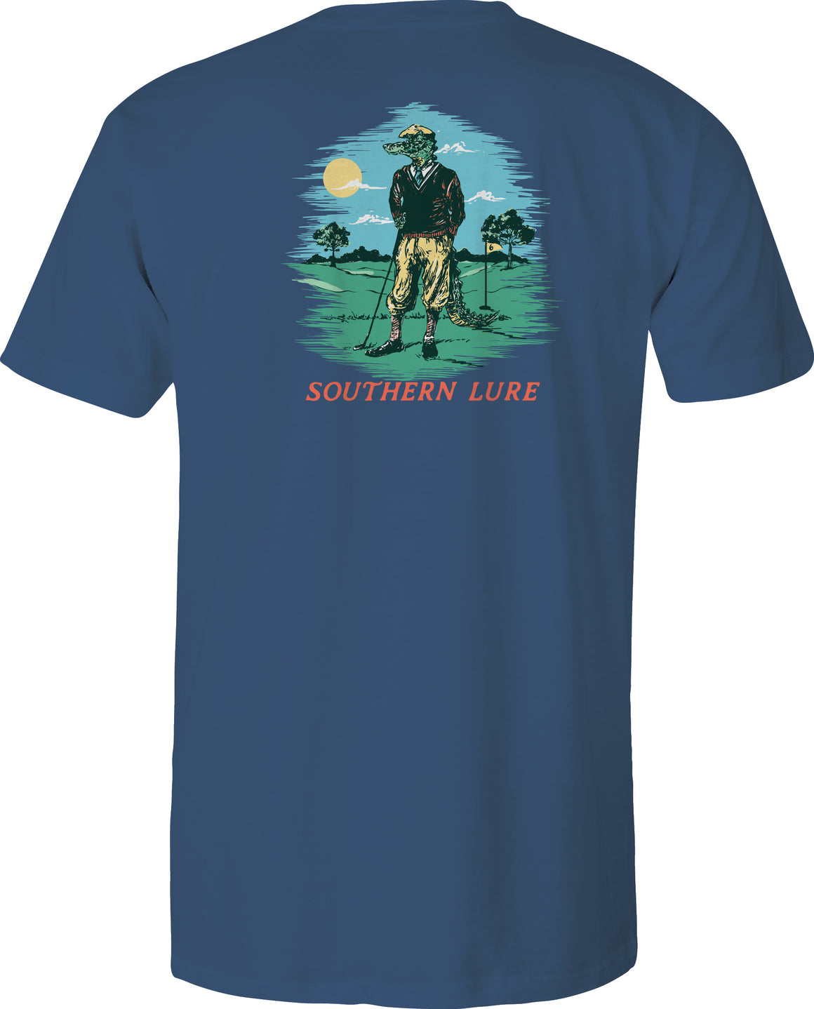 Toddler Short Sleeve Tee - Golf Gator - Slate