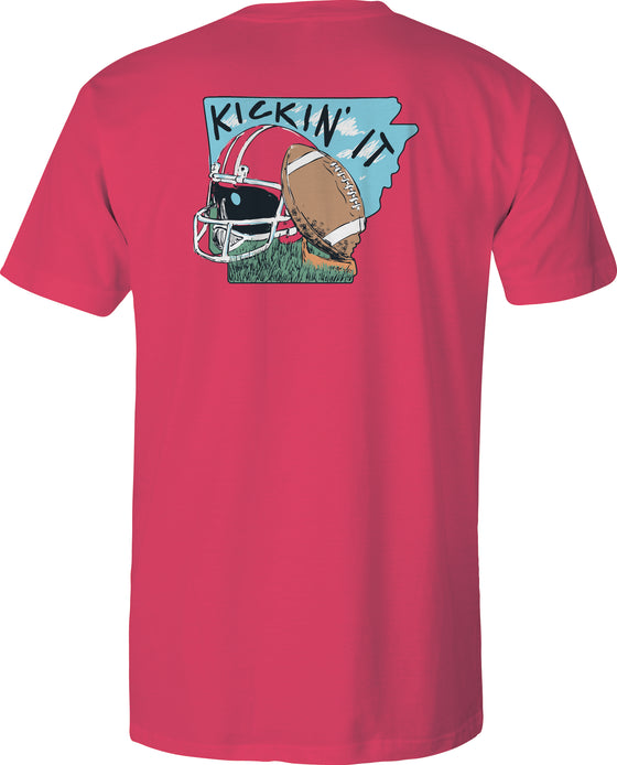 Adult Short Sleeve Tee - Kickin It Arkansas - Red