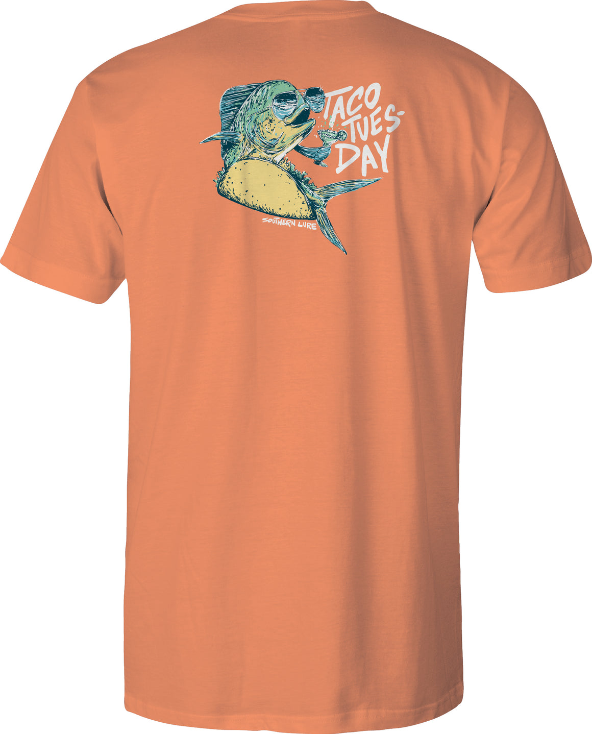 Toddler Short Sleeve Cotton Tee - Mahi Taco - Melon