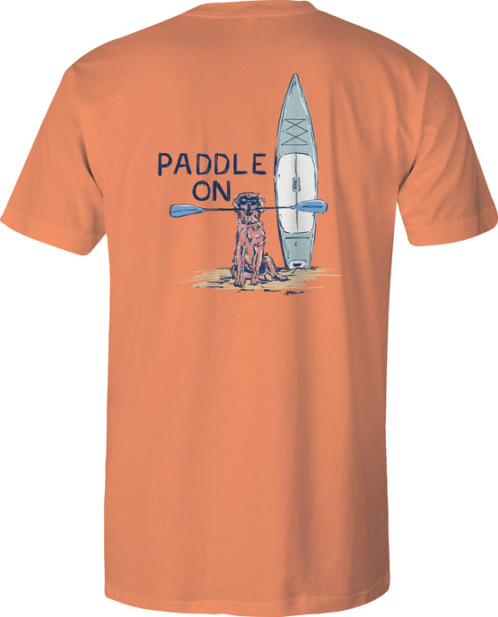 Adult Short Sleeve Tee - Paddle On v2 - Melon