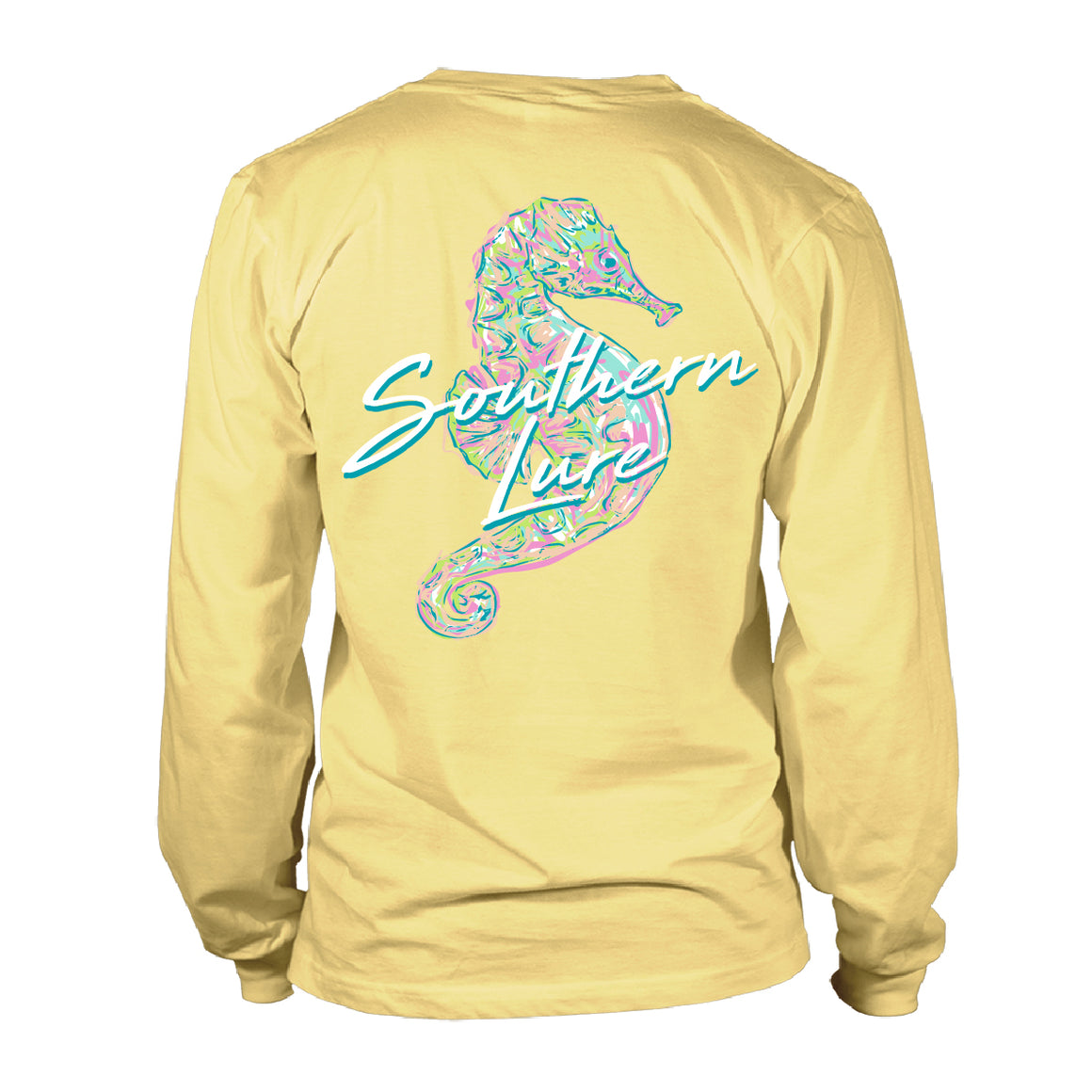 Women's Long Sleeve UV50 Performance - Sea Horse - Yellow