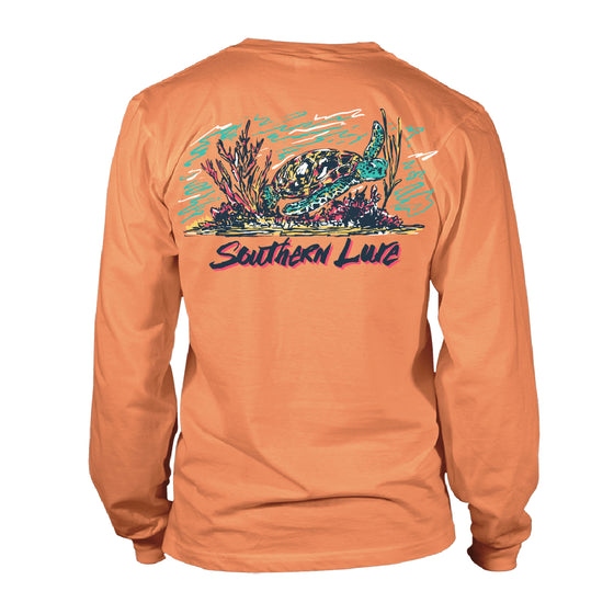 Women's Long Sleeve UV50 Performance - Sea Turtle - Melon