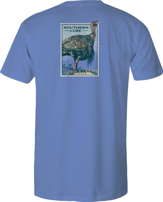 Adult Short Sleeve Cotton Tee - Turkey Trot - Slate