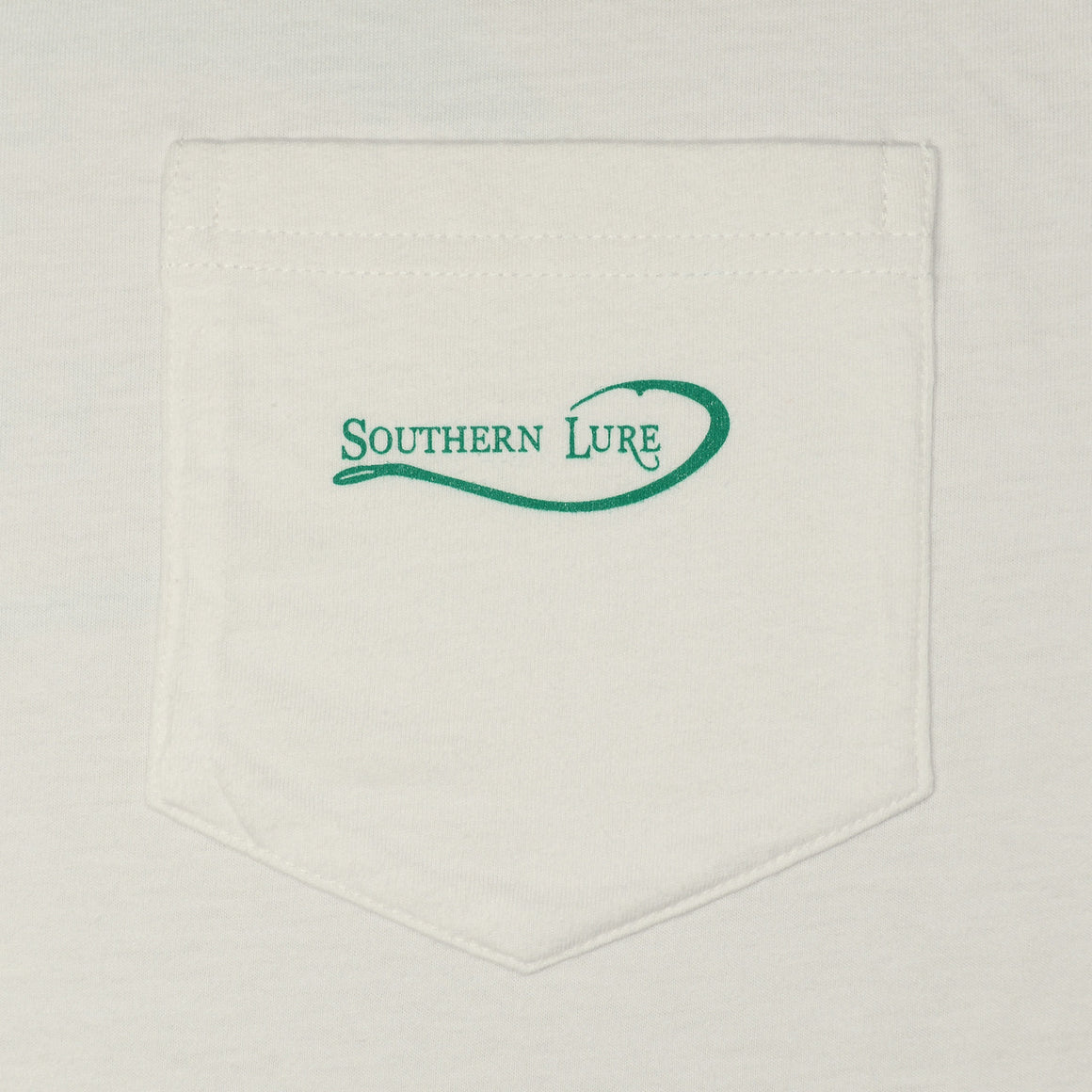 Youth Marlin Darlin High Tide White Tee with Green Print