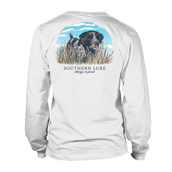 Adult Long Sleeve Cotton Tee Shirt  - Always on Point - White