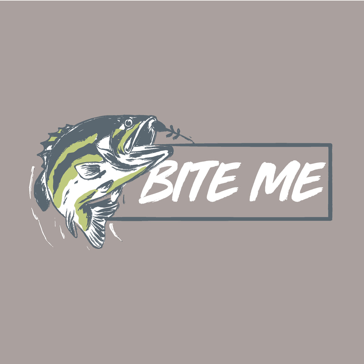 Short Sleeve Tee Bite Me - Granite