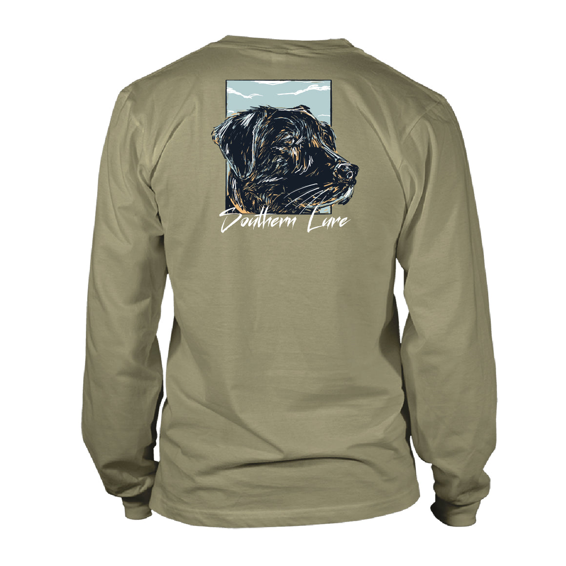 Toddler Long Sleeve Tee Black Lab - Khaki