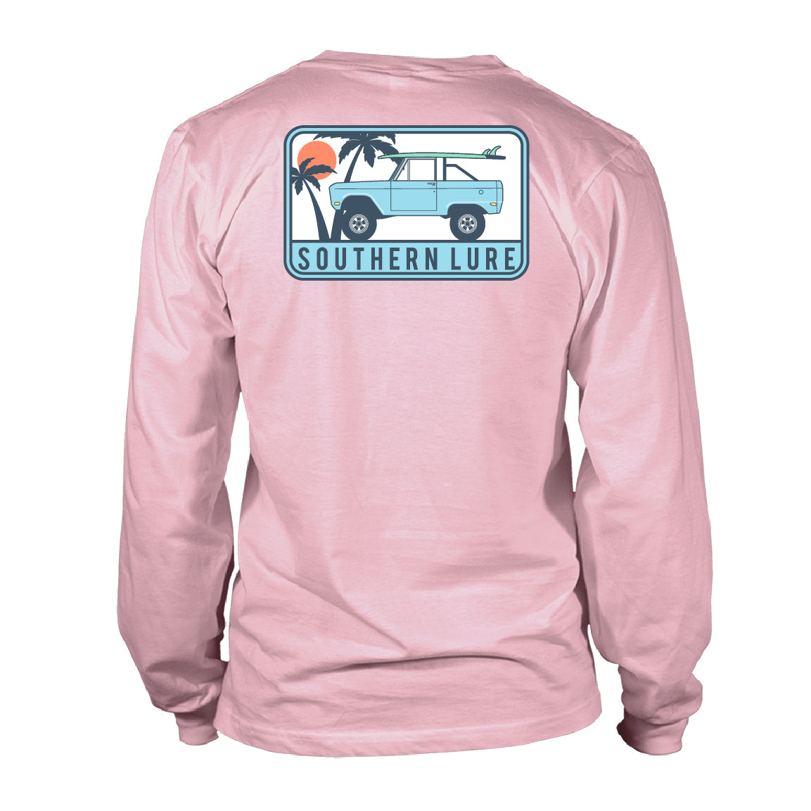 Women's Long Sleeve UV50 Performance Bronco Patch Pink