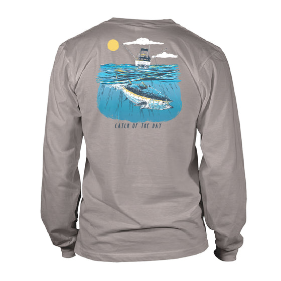 Men's Long Sleeve UV50 Performance Catch of the Day - Granite