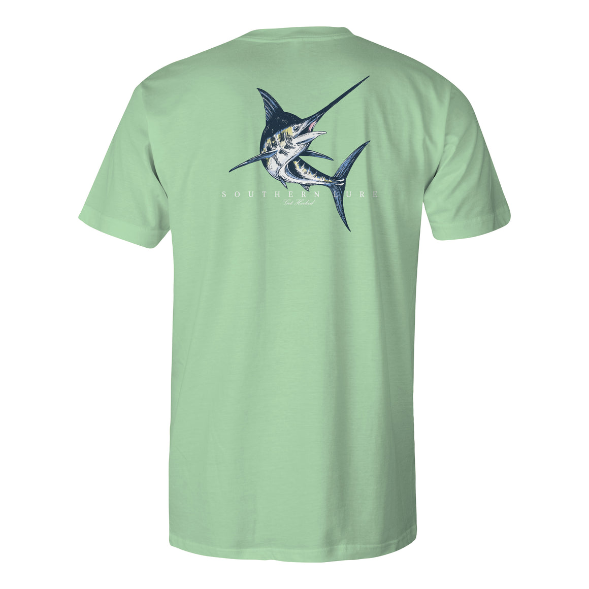 Men's Short Sleeve Tee Shirt - Classic Marlin - Mint
