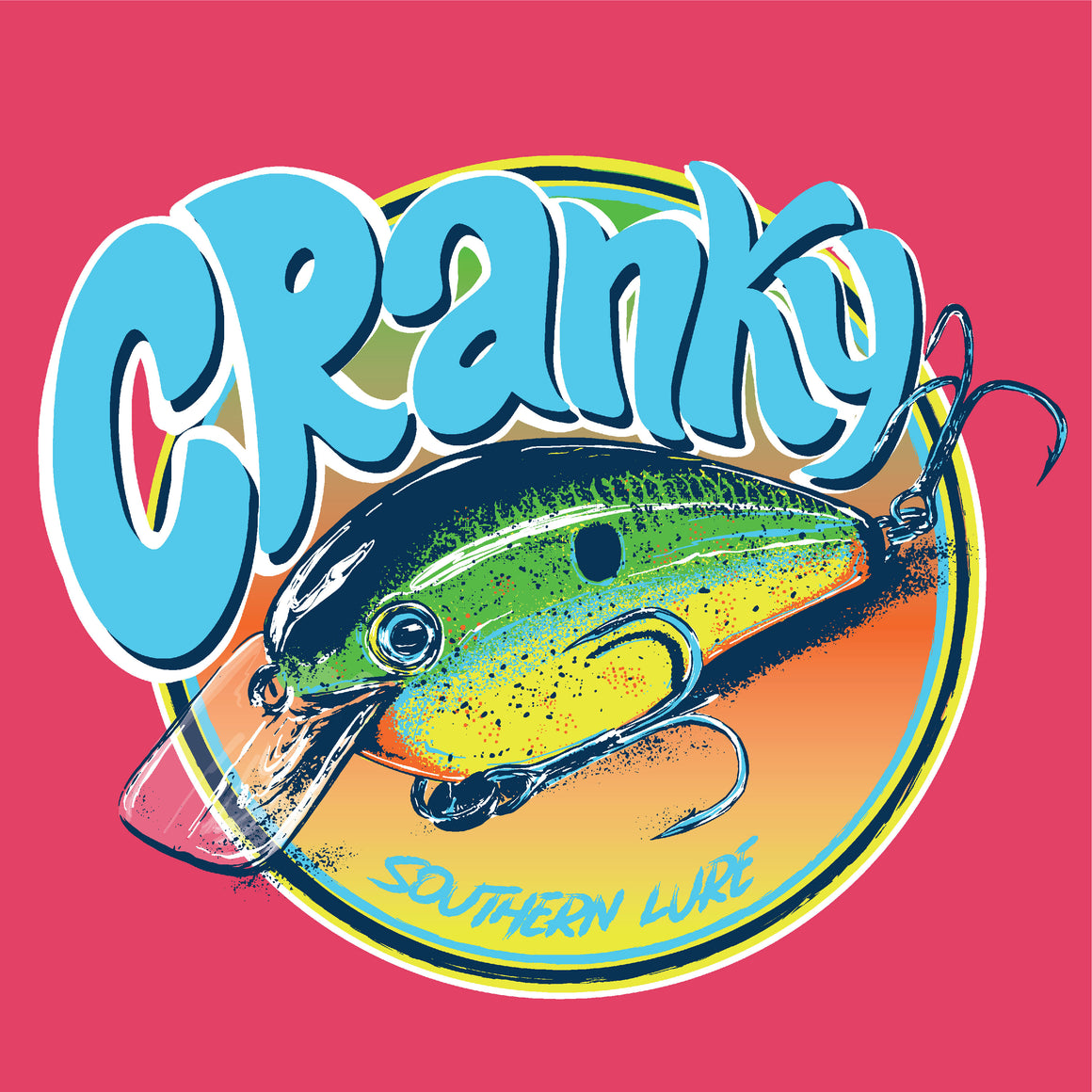 Youth & Toddler Short Sleeve Tee Cranky V4 - Coral