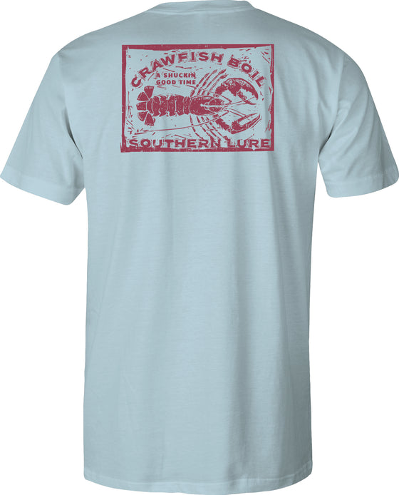 Youth Short Sleeve Tee Crawfish Boil - Sky Blue