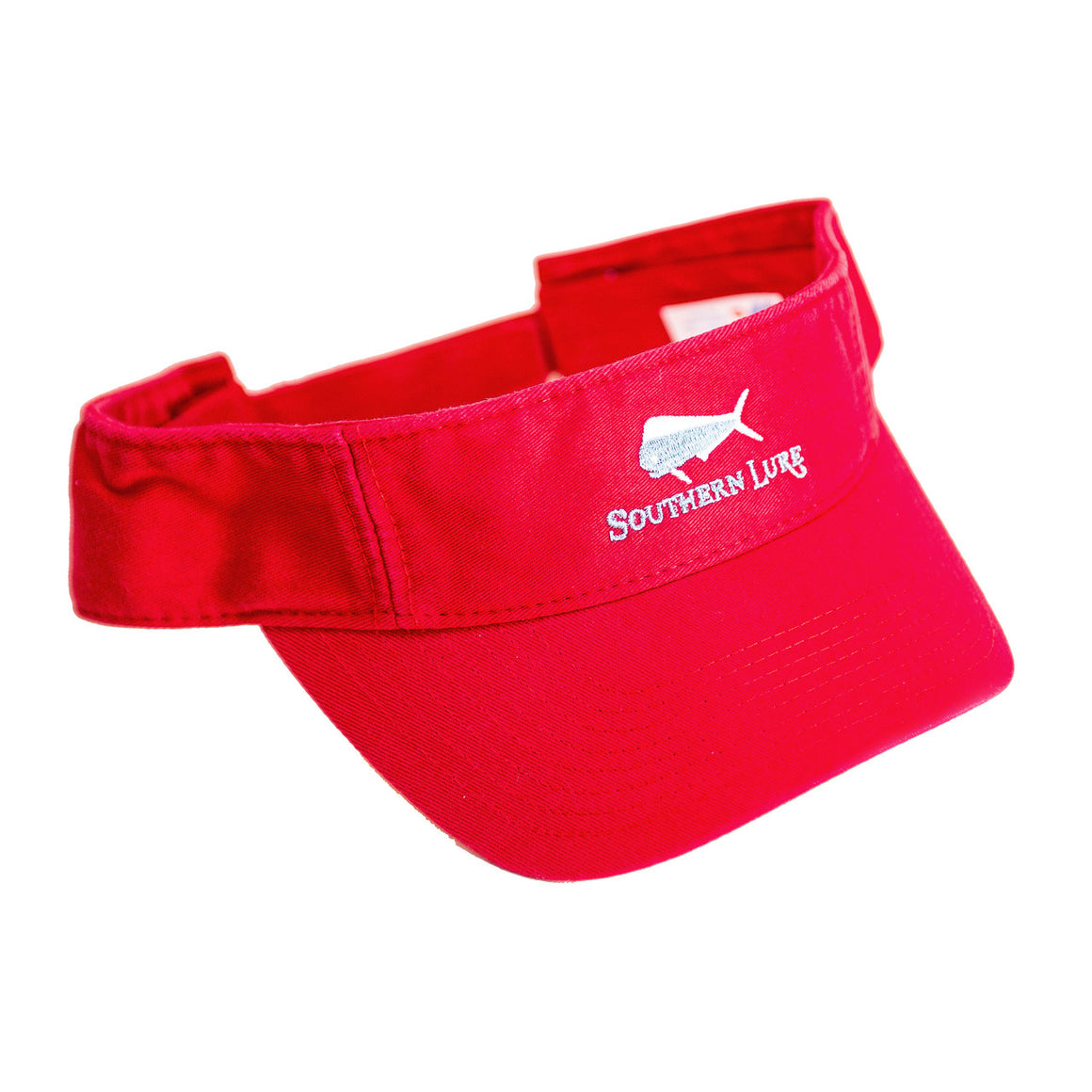 Red Pro Style Cotton Twill Washed Visor