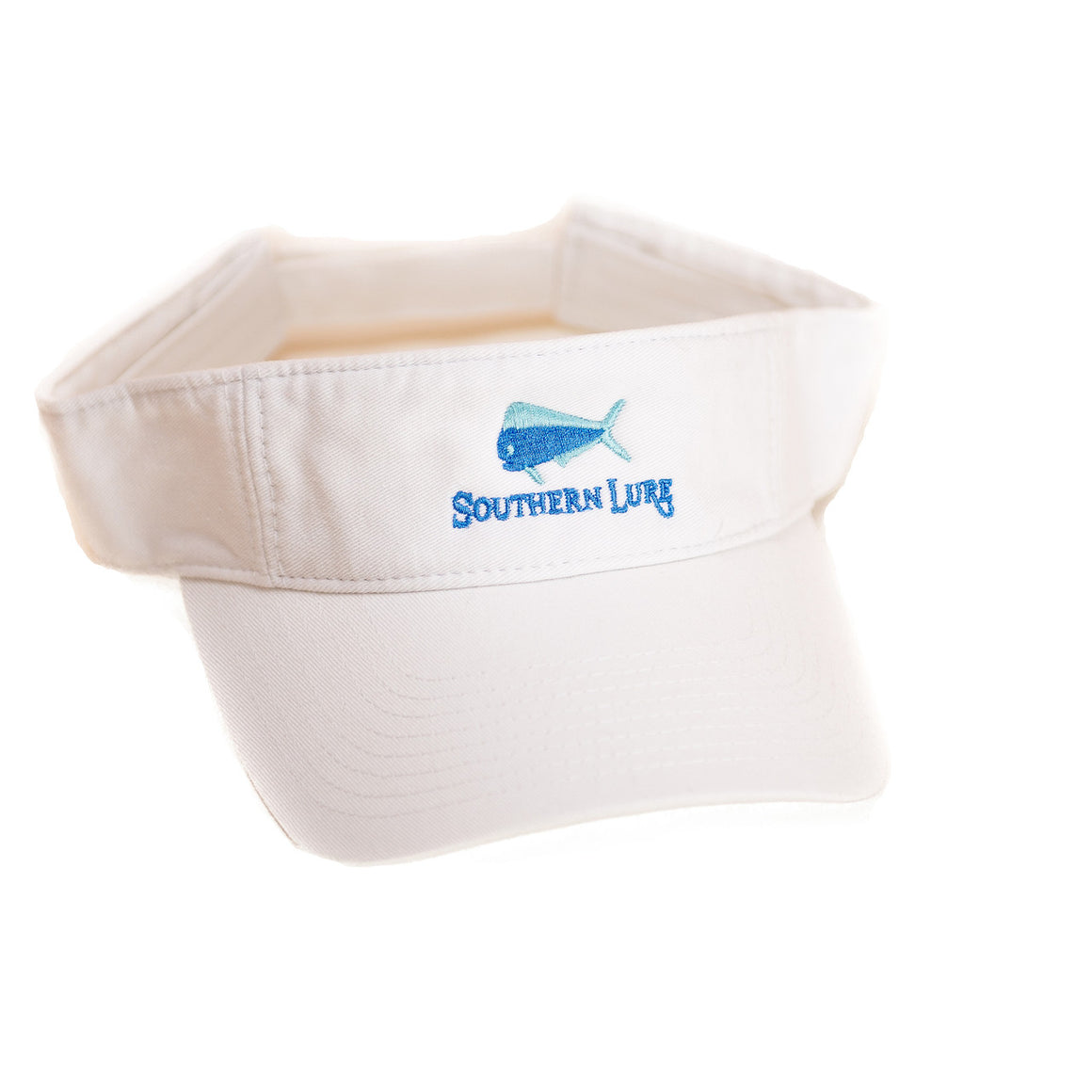 White Pro Style Cotton Twill Washed Visor