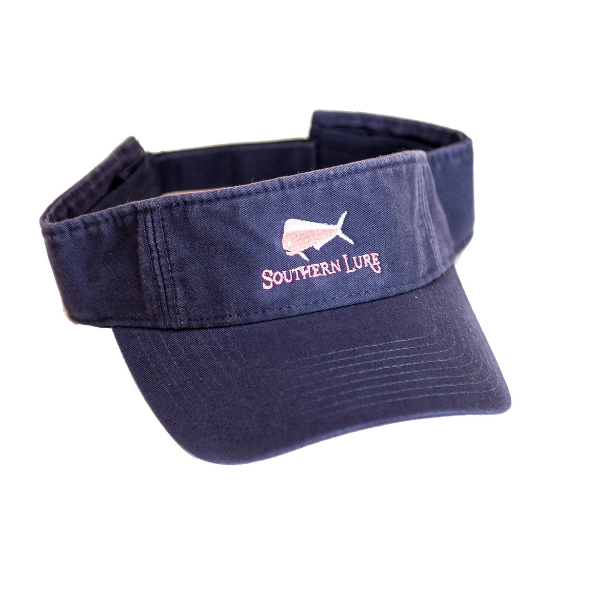 Navy Pro Style Cotton Twill Washed Visor