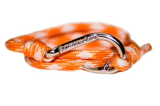 Orange & White Rope Bracelet