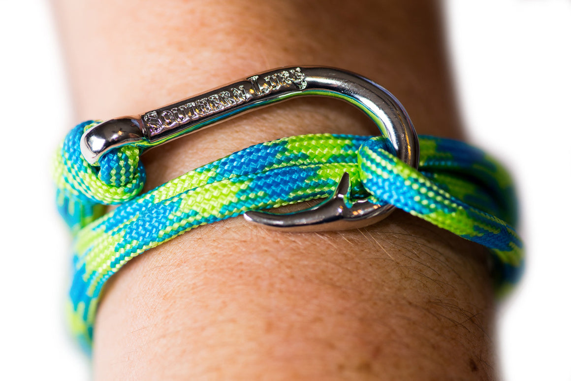 Blue & Lime Rope Bracelet