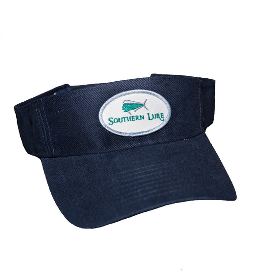 Navy Blue Pro Style Heavy Cotton Twill Patch Visor