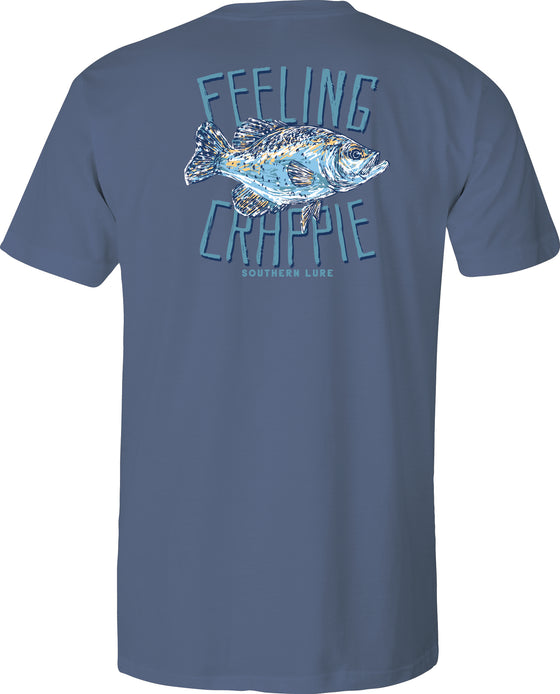 Short Sleeve Tee Feeling Crappie - Slate