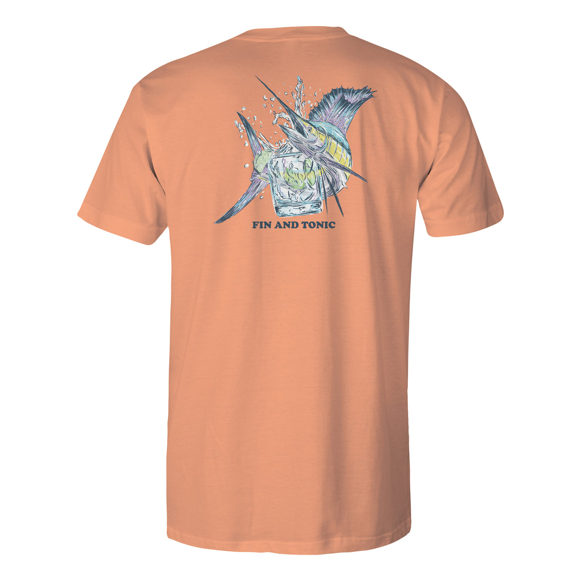 Short Sleeve Cotton Tee - Fin & Tonic - Melon
