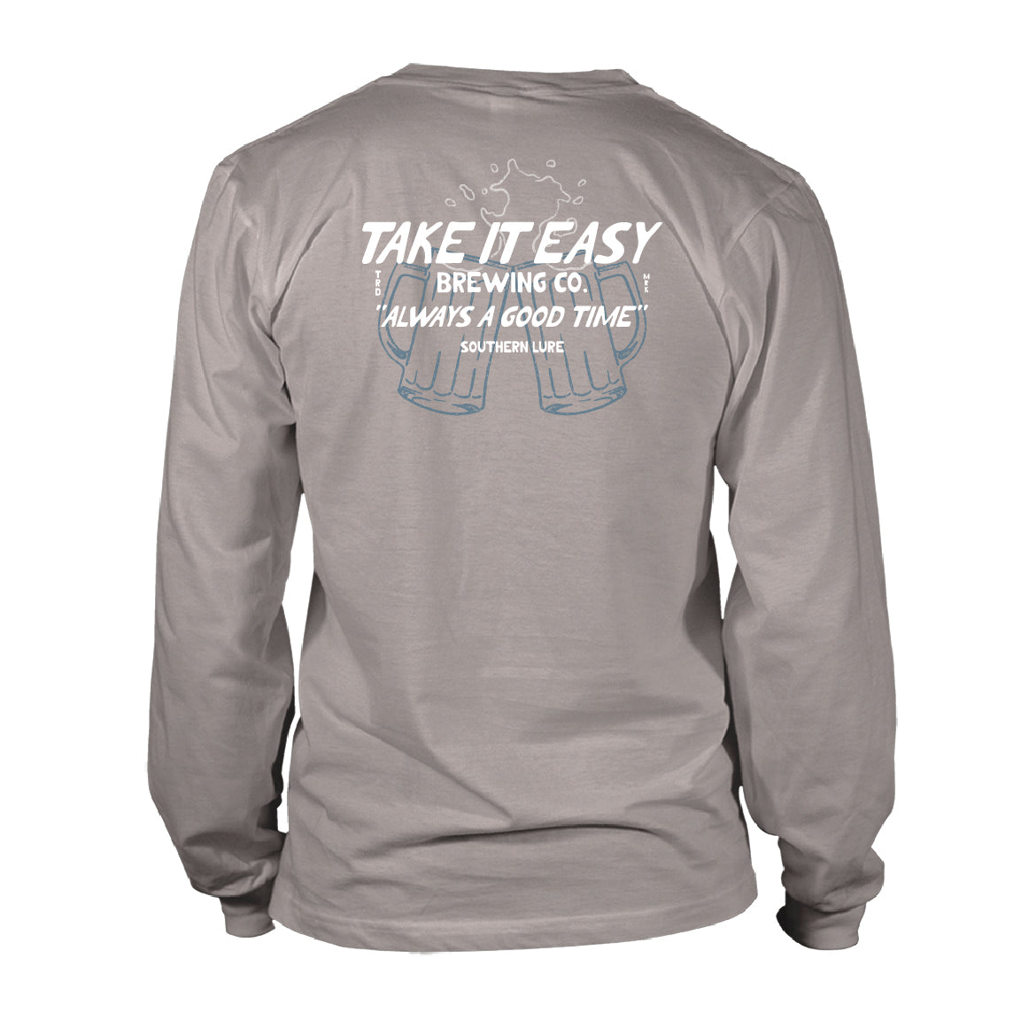 Adult Long Sleeve Cotton Tee - Good Times - Granite