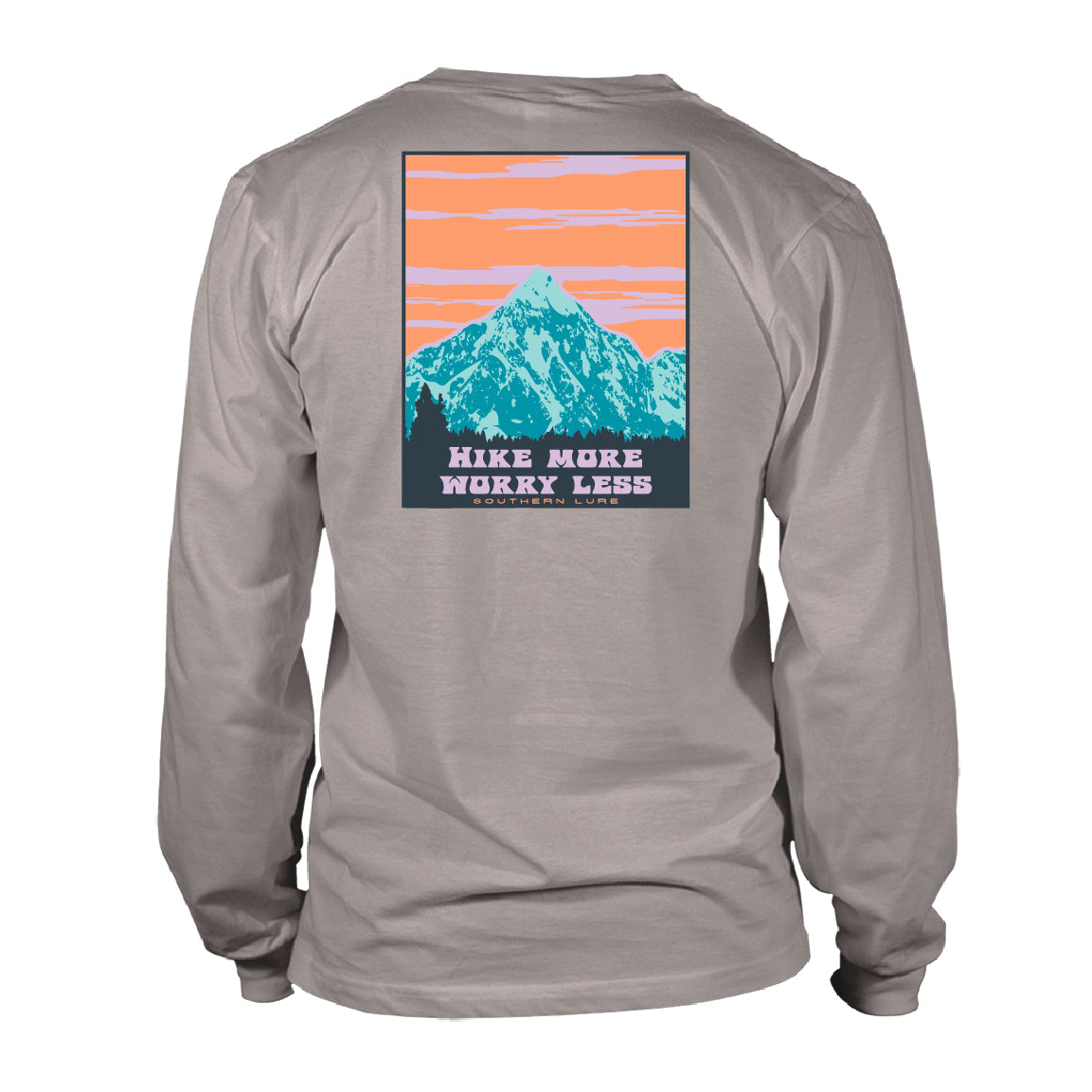 Youth - Long Sleeve Tee - Hike More - Granite