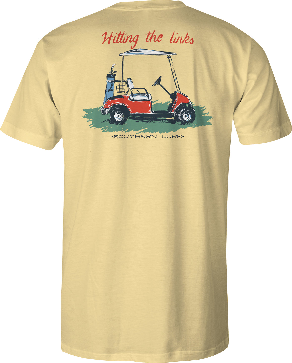 Youth & Toddler Short Sleeve Tee Hitting the Links - Yellow