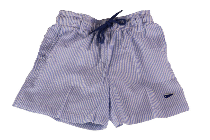 Youth and Toddler Seersucker Swim Trunks - Bay Blue