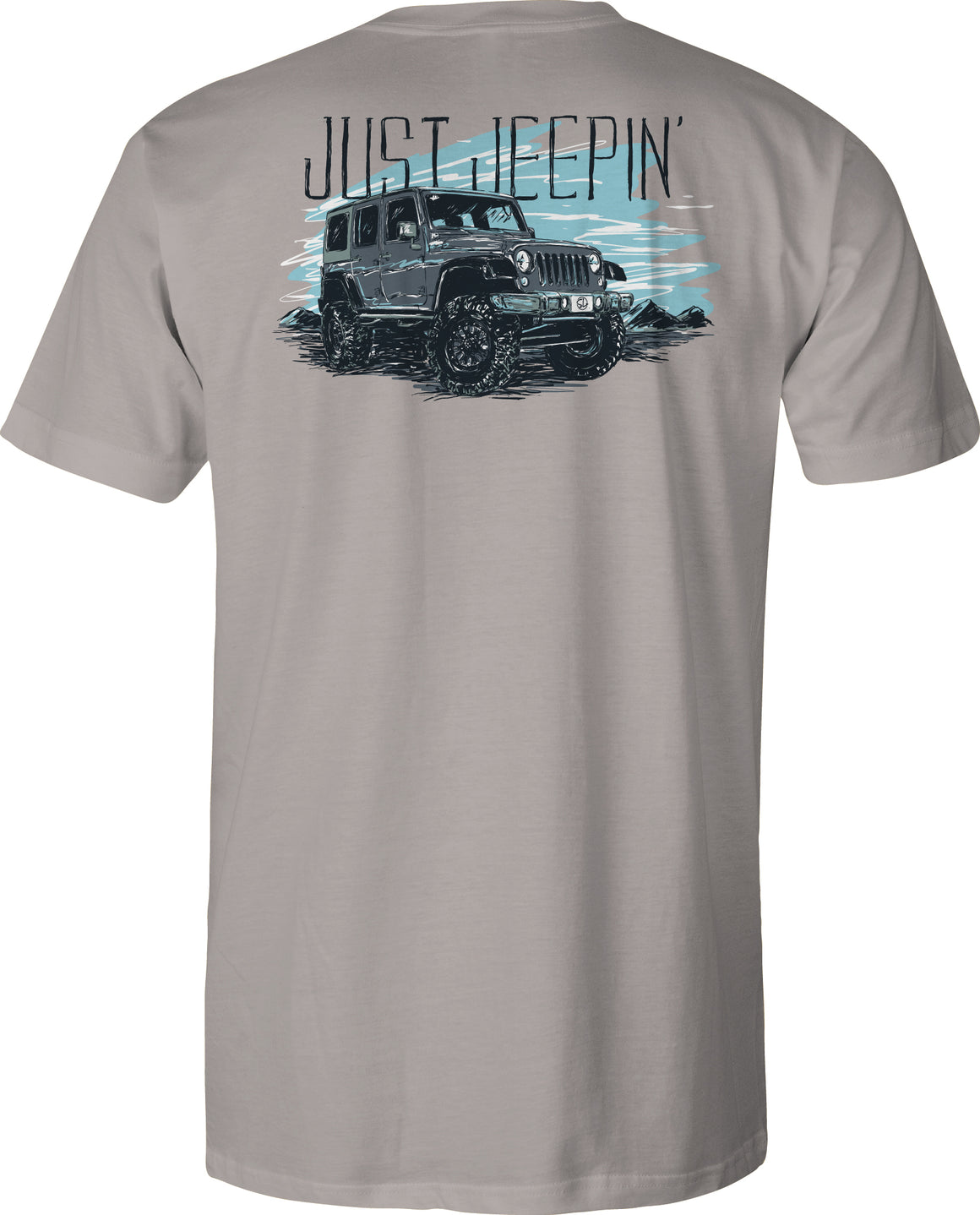 Youth Short Sleeve Tee Just Jeepin - Granite