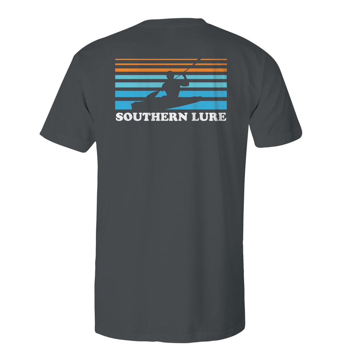 Men's Short Sleeve Cotton Tshirt - Kayaking - Pepper