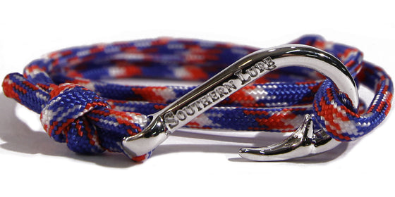 Red, White and Blue Rope Bracelet