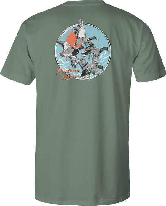 Youth & Toddler Short Sleeve Tee Mallard Flight - Oak Green