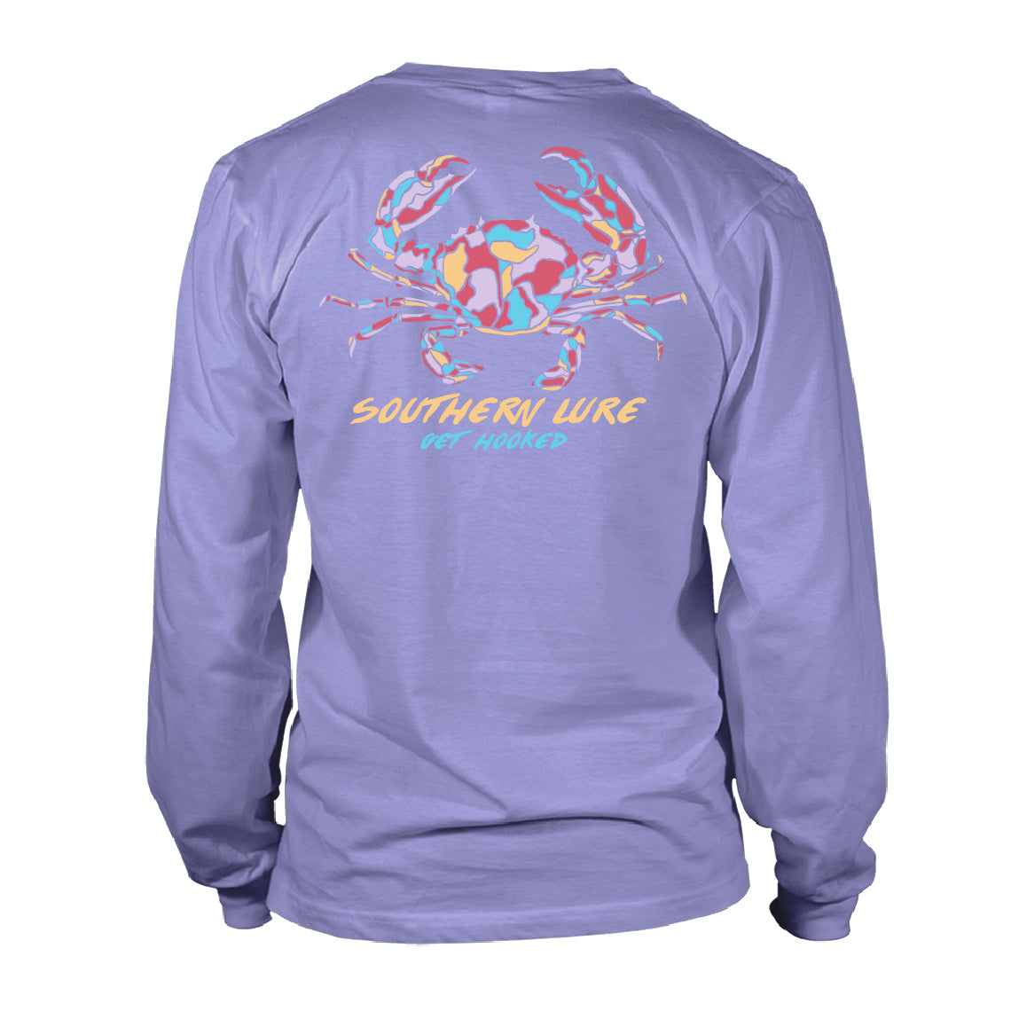 Women's Long Sleeve UV50 Performance Multi-Crab - Lilac