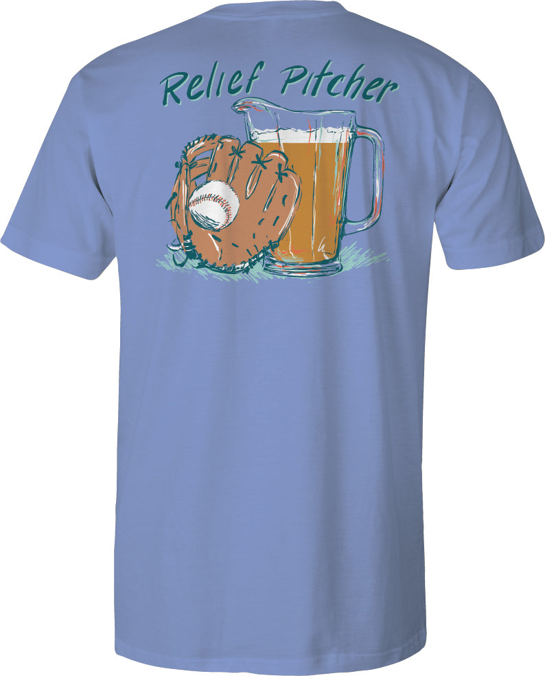 Short Sleeve Cotton Tee - Relief Pitcher - Dusk