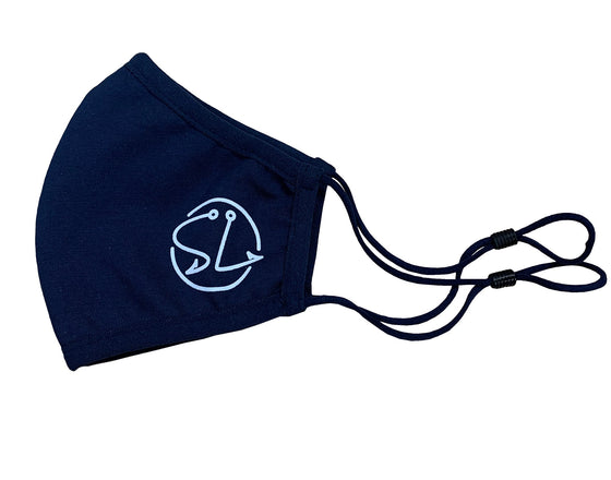 Southern Lure Solid Navy Antibacterial Washable Face Mask