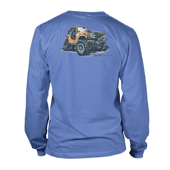 Men's Long Sleeve UV50 Performance Bucking Bronco - Dusk