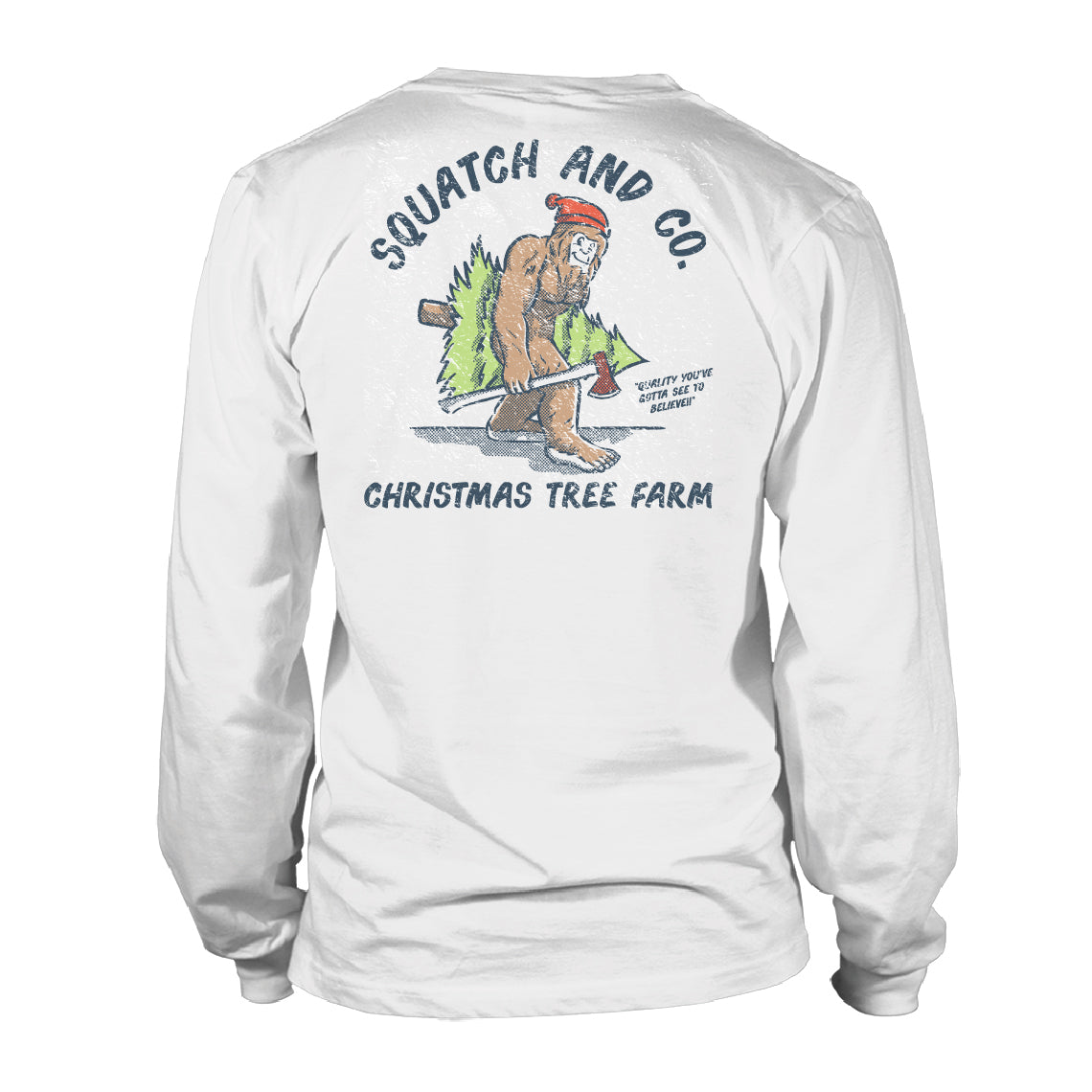 Youth & Toddler Long Sleeve Tee - Squatch & Co - White