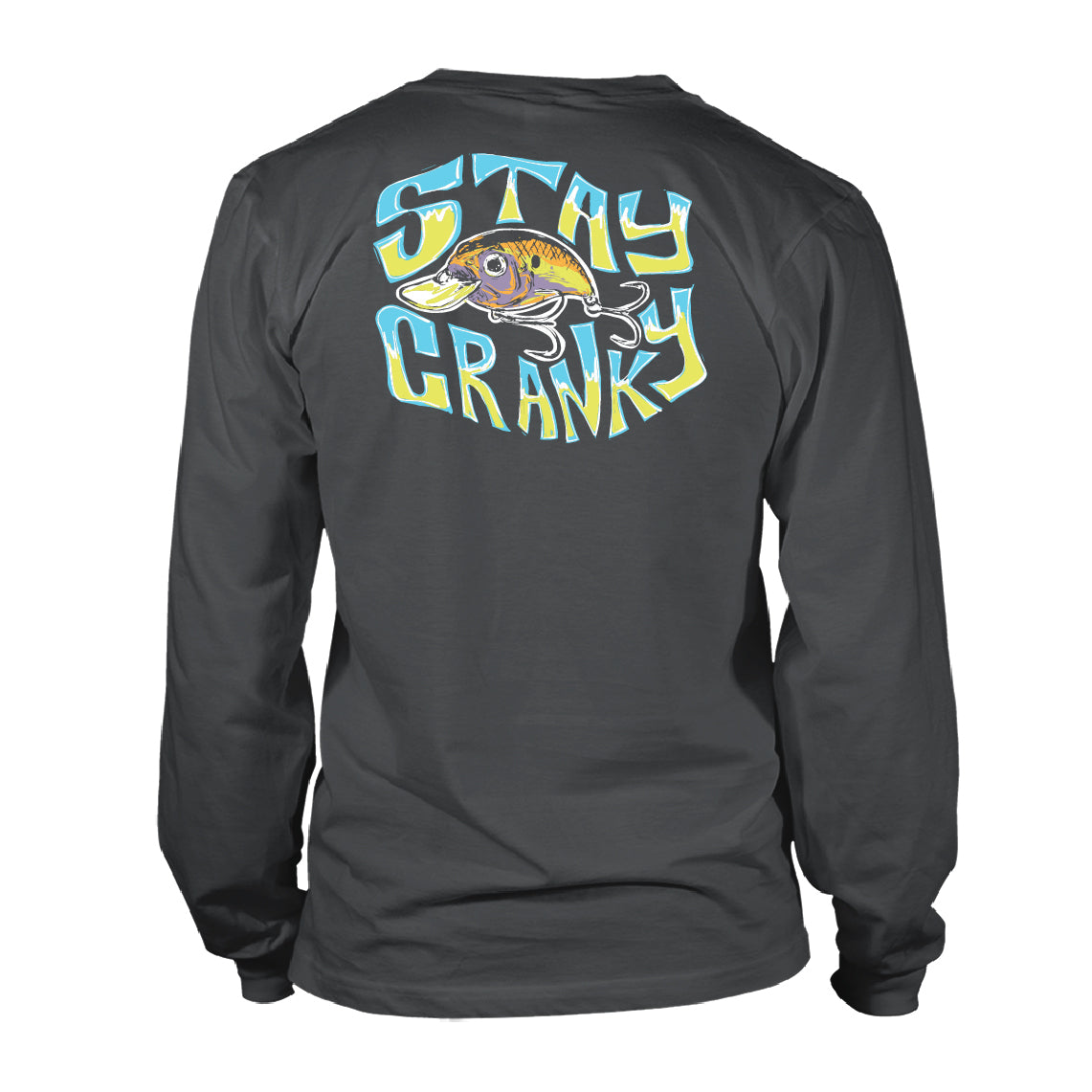 Toddler Long Sleeve Cotton Tee - Stay Cranky V3 - Pepper