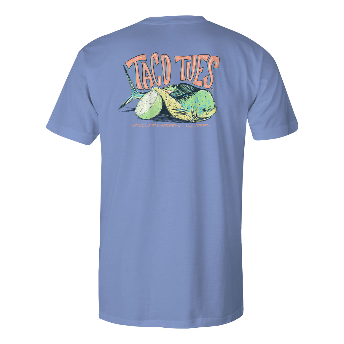 Men's Short Sleeve Cotton Tee - Taco Tuesday V2 - Dusk