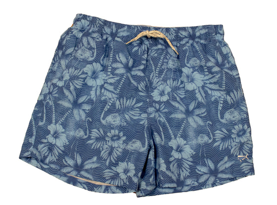 Swim - Printed - Tropical Floral - Royal Blue