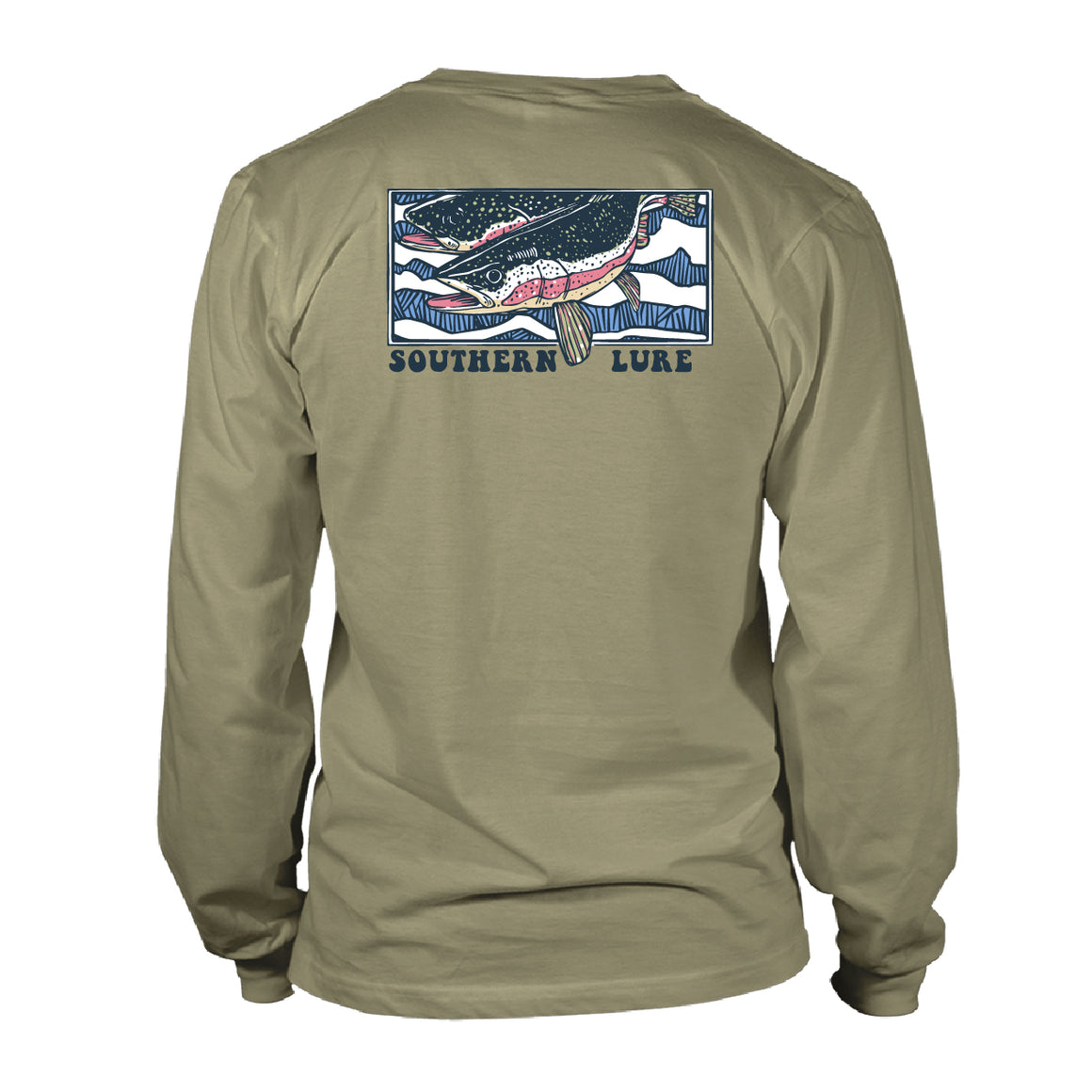 Youth - LS Tee - Trout Run  - Khaki