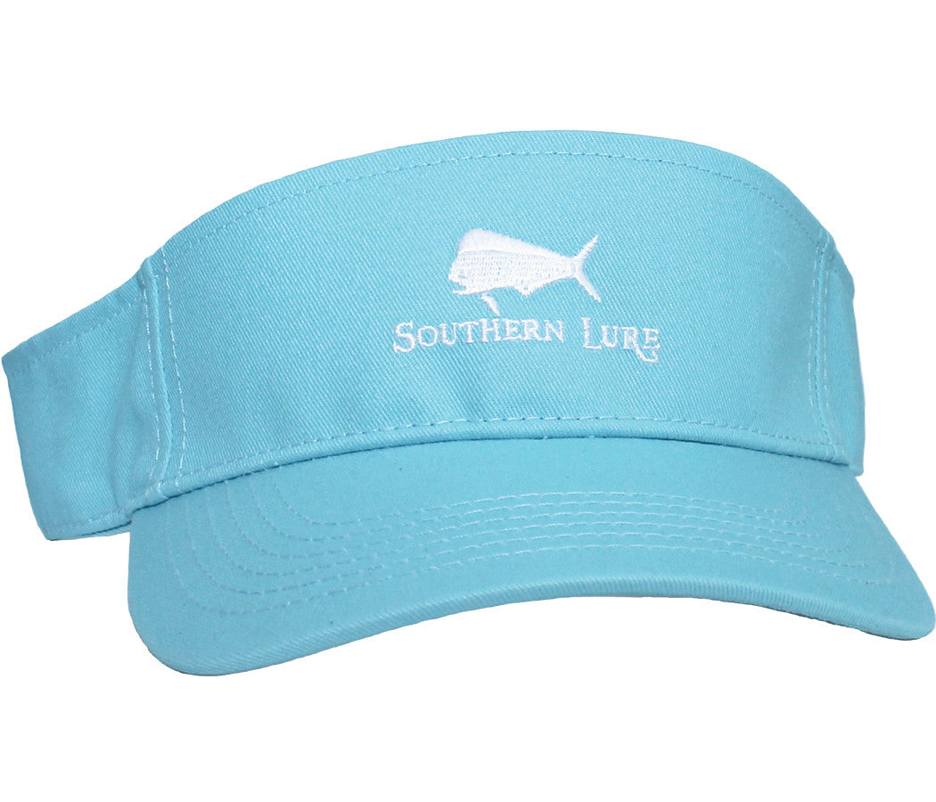 Aqua Embroidered Visor