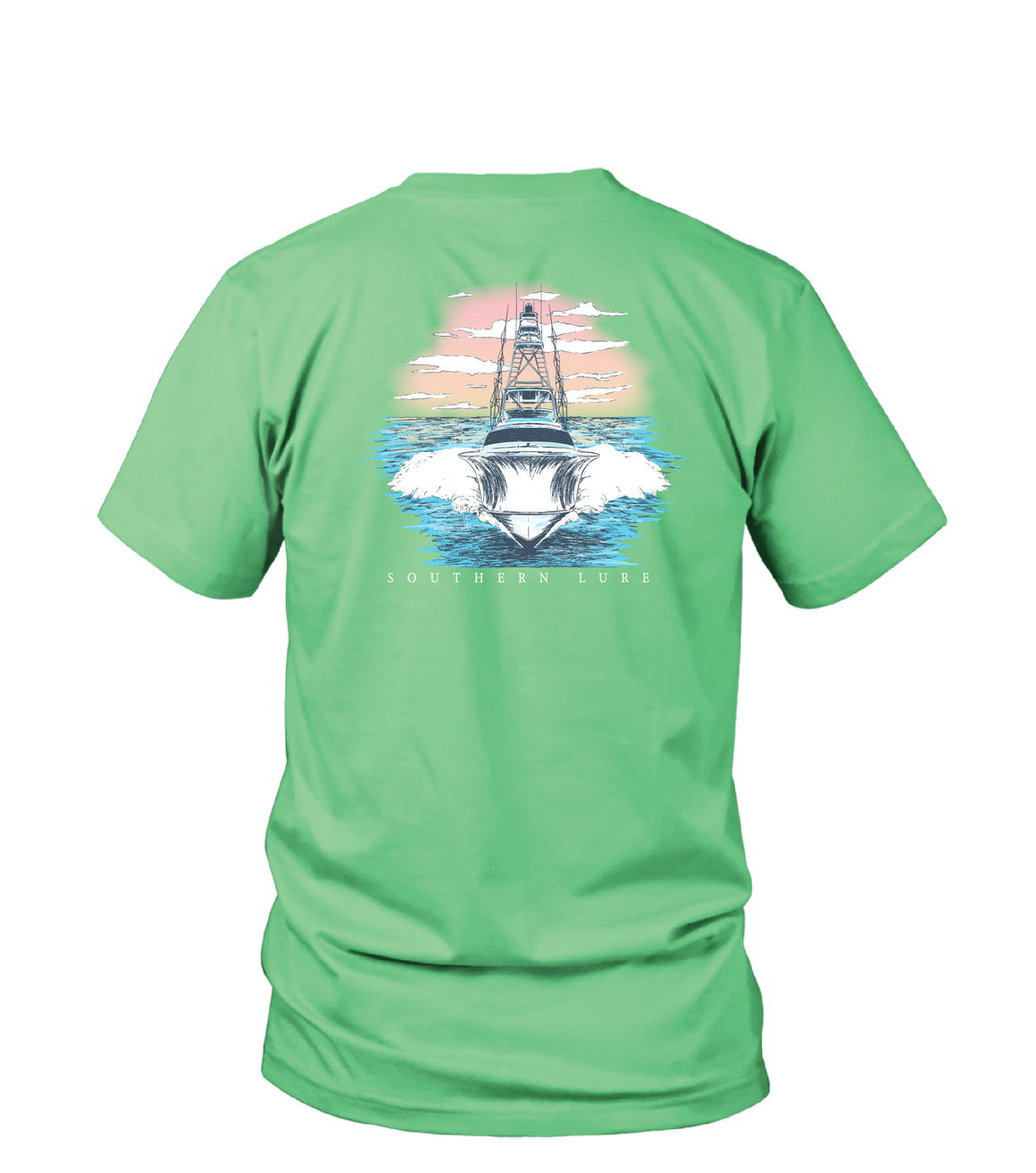 Toddler - SS Tee - Sunset Boat - Mint